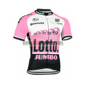 2015 Team LOTTO JUMBO Cycling Jersey Maillot Shirt Pink