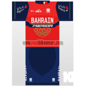 2017 Team BAHRAIN MERIDA Cycling Set Red Blue
