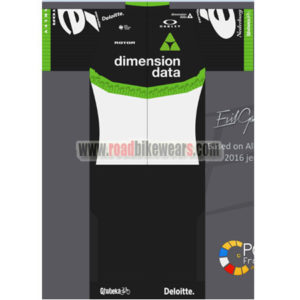 2017 Team Dimension data Cycling Kit Black Green White
