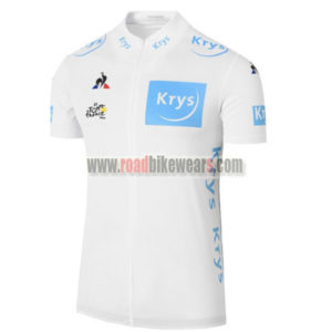 2017 Tour de France Krys Cycling Jersey Maillot Shirt White