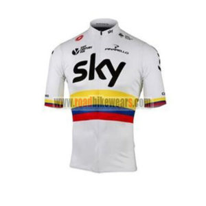 2017 Team SKY Colombia Cycling Jersey Maillot Shirt White