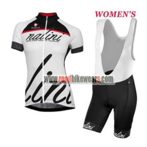2017 Team Nalini Women's Cycling Bib Kit Black White