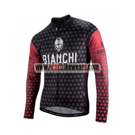 Esplendor Comprensión Red de comunicacion 2018 Team BIANCHI Cycle Outfit Biking Long Sleeves Jersey Ropa De Ciclismo  Black Red | Road Bike Wear Store
