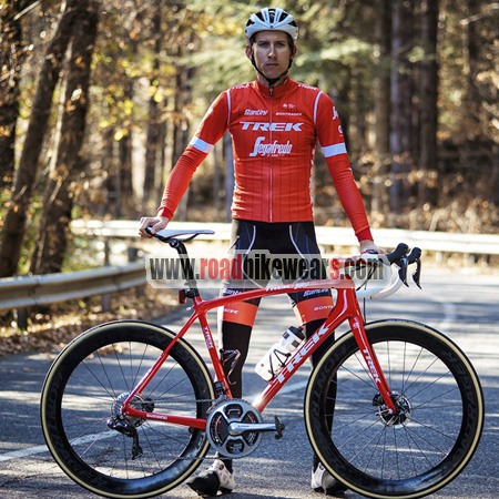 2018 Team TREK Segafredo Cycle Apparel Biking Long Jersey and Padded Pants  Tights Roupas De Ciclismo Red
