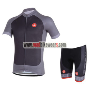 2018 Team Castelli Cycling Kit Black Grey