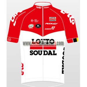 2018 Team LOTTO SOUDAL Cycling Jersey Maillot Shirt Red White