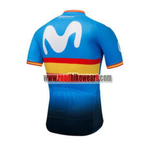 2018 Team Movistar Spain Biking Jersey Maillot Shirt Blue