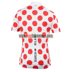 2017 Team BIANCHI Tour de France Riding Jersey Maillot Shirt Polka Dot