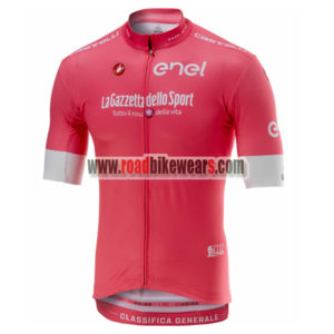 2018 Team Castelli LaGazzettadello Sport Tour de Italia Cycling Jersey Shirt Pink