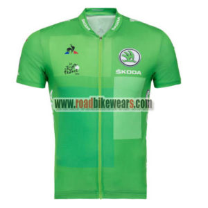 2018 Team Tour de France Cycling Jersey Shirt Green