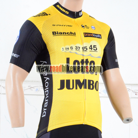 Mok gastvrouw Ongeëvenaard 2018 Team LOTTO JUMBO Cycle Apparel Biking Jersey Top Shirt Maillot  Cycliste Yellow Black | Road Bike Wear Store